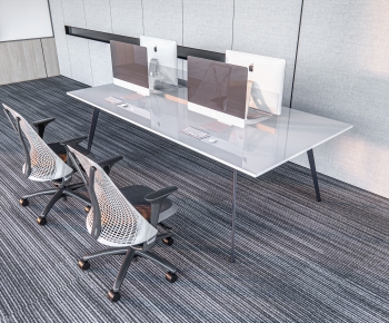 Modern Office Desk And Chair-ID:914915083
