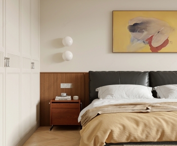 Modern Double Bed-ID:466581113