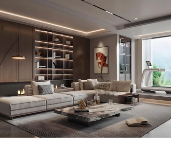 Modern A Living Room-ID:449074983