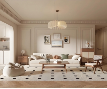 French Style A Living Room-ID:206958067