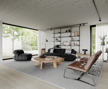 Modern A Living Room-ID:595932969