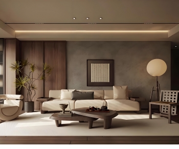 Wabi-sabi Style A Living Room-ID:154066092