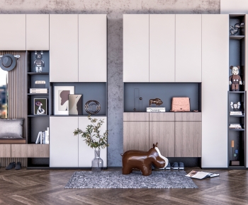 Modern Shoe Cabinet-ID:390798099