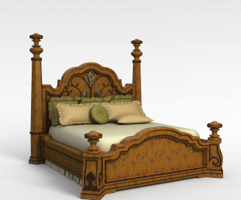 European Style Double Bed-ID:809340516
