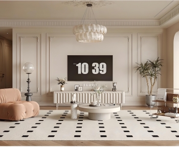 French Style A Living Room-ID:982939963