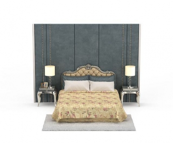 European Style Double Bed-ID:487696897