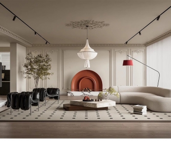 French Style A Living Room-ID:563546902
