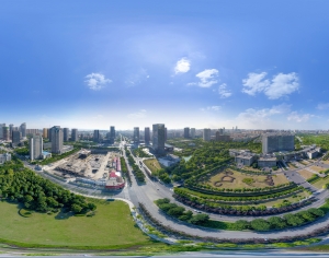 HDR城市建筑鸟瞰全景-ID:934575085