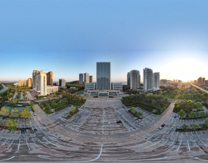 HDR城市建筑鸟瞰全景-ID:779741054