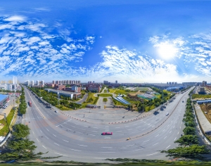 HDR城市建筑鸟瞰全景-ID:260432966