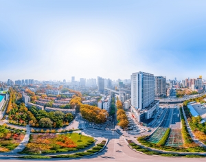 HDR城市建筑鸟瞰全景-ID:291845083