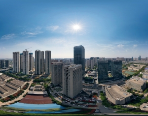 HDR城市建筑鸟瞰全景-ID:354810003