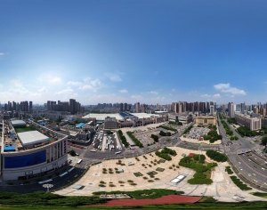 HDR城市建筑鸟瞰全景-ID:192476995