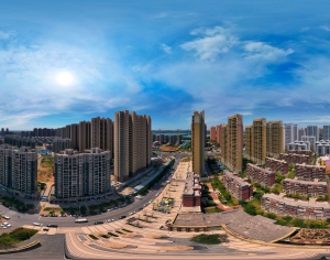 HDR城市建筑鸟瞰全景-ID:116225001