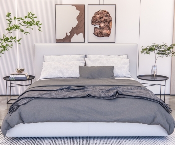 Modern Double Bed-ID:212893965