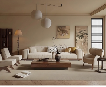 Wabi-sabi Style A Living Room-ID:311453105