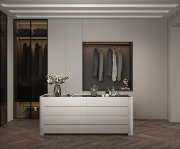 Modern Clothes Storage Area-ID:334094057
