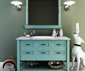 American Style Bathroom Cabinet-ID:459100013