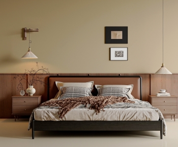 Modern Double Bed-ID:537770037