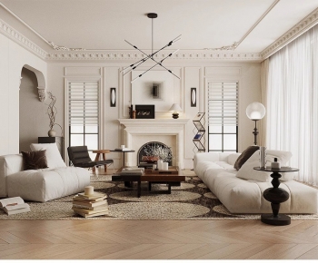 French Style A Living Room-ID:512500051