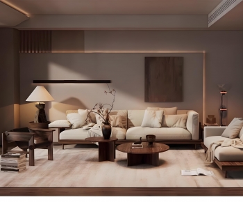 Wabi-sabi Style A Living Room-ID:679202085