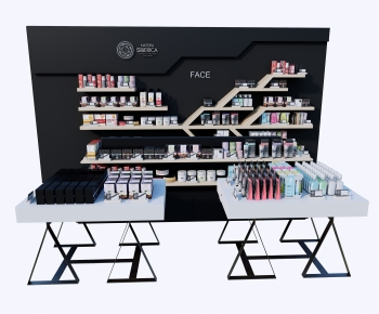 现代化妆品专卖店展柜展台组合-ID:515010497