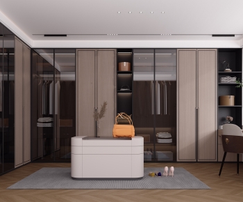 Modern Clothes Storage Area-ID:582585101