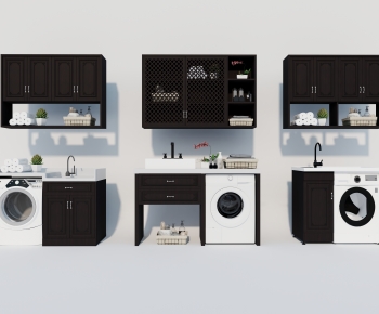 Modern Laundry Cabinet-ID:472873939