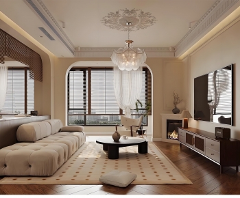 French Style A Living Room-ID:736577039