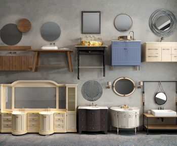 Modern Bathroom Cabinet-ID:499570494