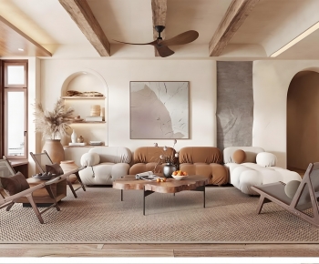 Wabi-sabi Style A Living Room-ID:578510868