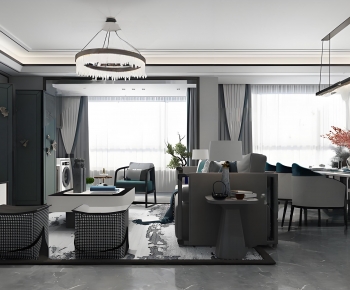 Modern A Living Room-ID:834880115