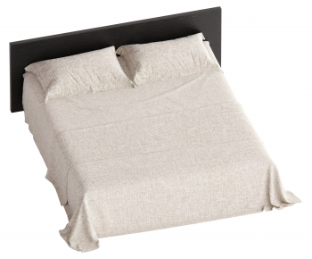 Wabi-sabi Style Double Bed-ID:283737906