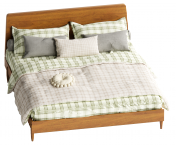 Modern Double Bed-ID:272356033