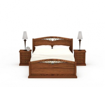 Modern Double Bed-ID:682586915