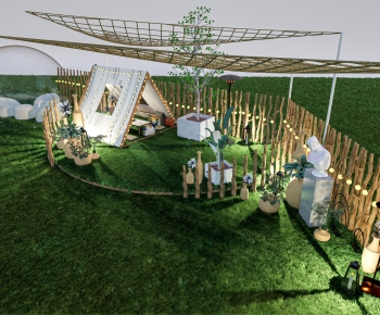 Modern Park Landscape-ID:660042052