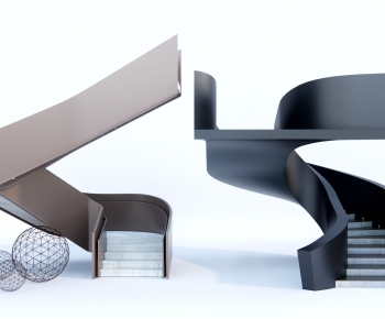 Modern Rotating Staircase-ID:460134037