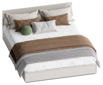 Modern Double Bed-ID:536307101