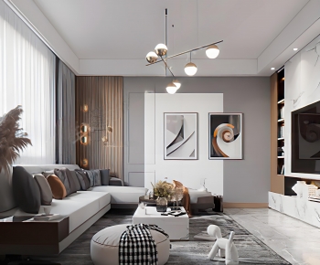 Modern A Living Room-ID:346524007