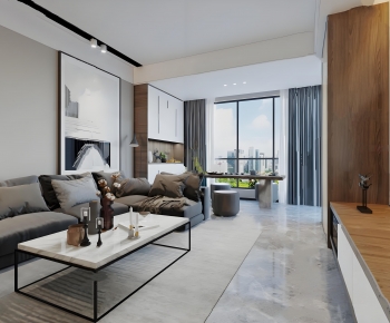 Modern A Living Room-ID:747594125