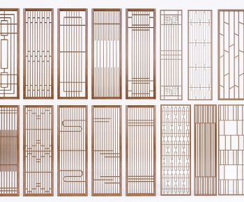 New Chinese Style Wooden Screen Partition-ID:326097975