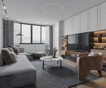 Modern A Living Room-ID:807861097