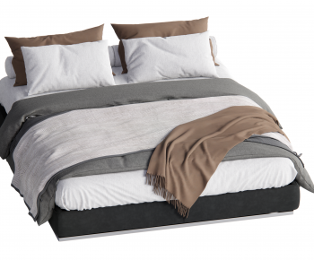 Modern Double Bed-ID:812032946