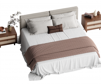 Modern Double Bed-ID:765357029