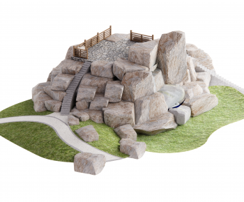 Country Style Rockery Waterscape-ID:235328918