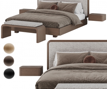 Modern Double Bed-ID:434036971