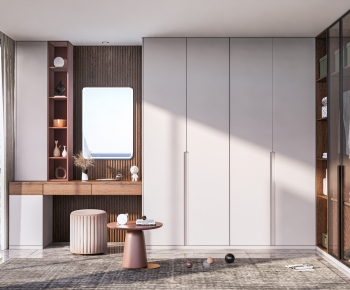 Modern Clothes Storage Area-ID:218446972