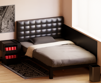 Modern Single Bed-ID:175811057