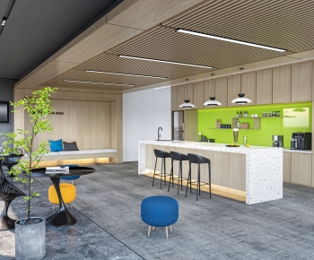 Modern Office Tea Room-ID:990432021