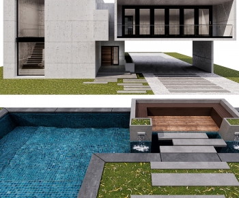 Modern Courtyard/landscape-ID:268428094